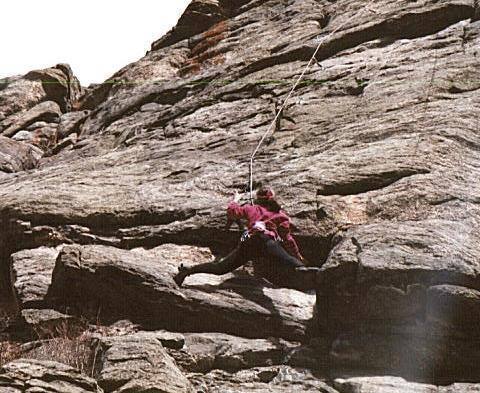 ABS at the 5.11 crux.