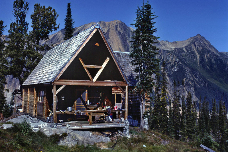 The Fairy Meadow Hut - August 1983. We arrived here with little or no food after 2 weeks on the back side. The people there very generously fed us and we got in a good rest day before the grunt walk out to the road on the 22nd.