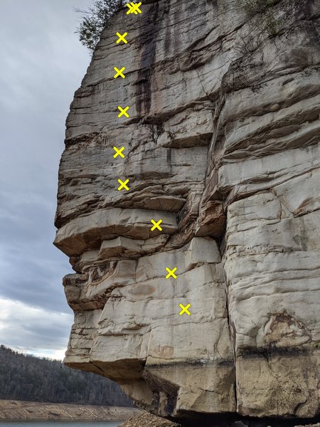 Tongue Lashing 5.12c. This might be the most perfect route!