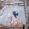 Todd Stebbing sending Deception (V7).
<br>

<br>
Photo: @dirtysouthclimber
<br>
Climber: @todd.stebbs