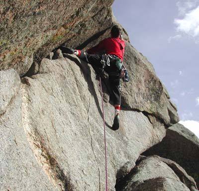 Ben Mottinger doing the 5.10 variation on P2.