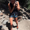First climb ever! Borrowed (too large) shoes, harness and helmet. haha