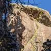 Is this Sherman's Crack? I've come upon this several times while bouldering, wishing I had also brought my rack. This line looks so amazing it has to be the one he's talking about. The roof doesn't look like a joke either.