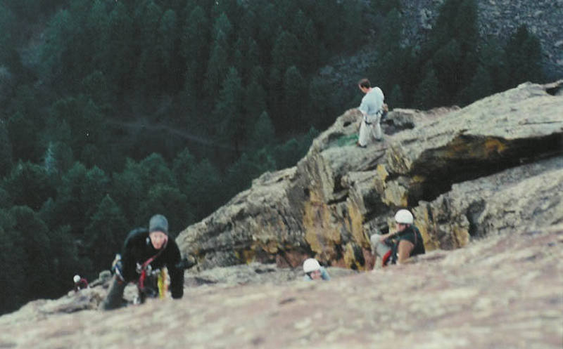 Allen, Leigh, Russ, and some people I don't know on the last couple pitches of the Third Flatiron.