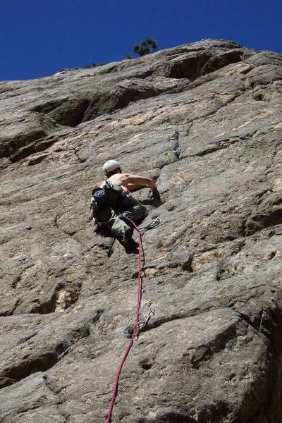 Approaching the crux.