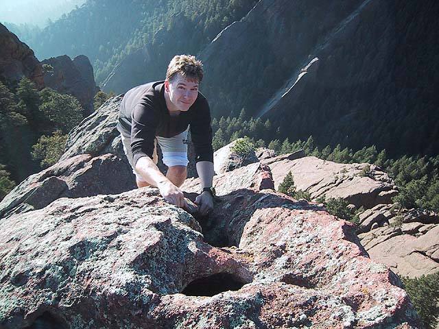 Mark a few feet from the final summit of Angel's Way.