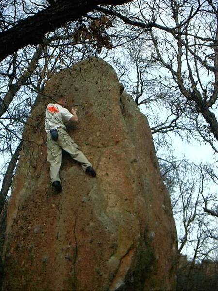 Enjoying some bouldering before heading home. 