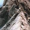 On the Knife Edge Ridge looking back towards K2.