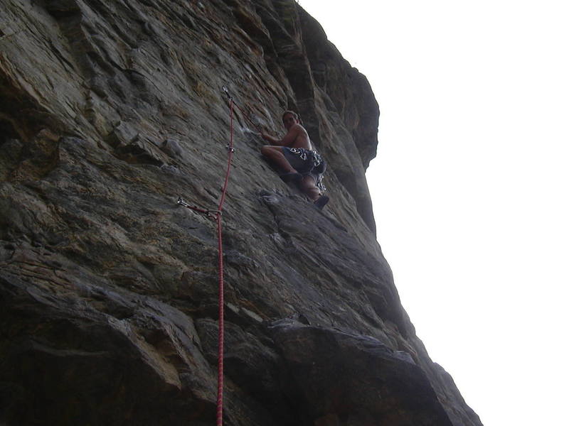 Just before the crux....