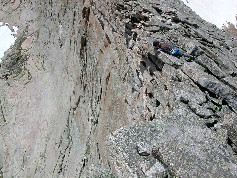 Bernard looking down Arrwohead.