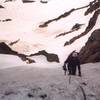 Simon Edwards on the Superstar couloir, James Peak, RMNP/Alpine on 6/22/3.