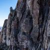 The rappel on the water streak, this is the view from pitch4