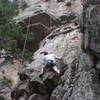 Steve Roberts near the start of the route.