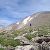 Looking toward the summit of Audubon from the south shoulder.