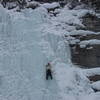 Myself leading the climb on 12/31/03 belayed by Russell McCullar.