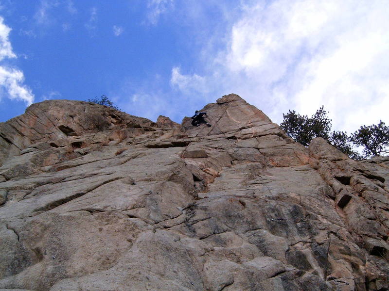 Dave leading this cool route.