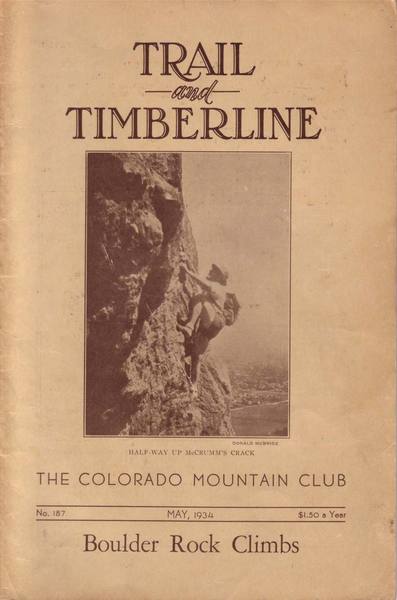 Climber: Everett Long<br>
Photographer:  Donald McBride<br>
Date:  Fall 1933