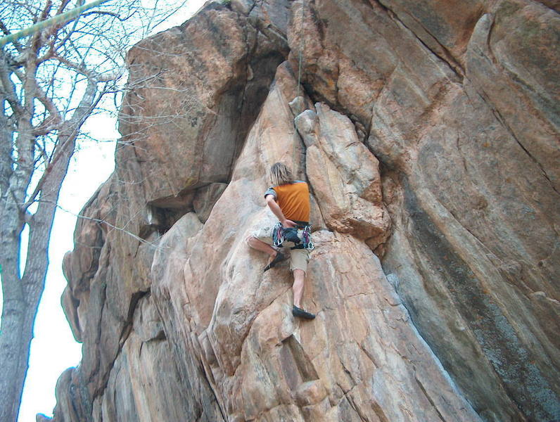 Dave chalkin' up just past the dihedral.