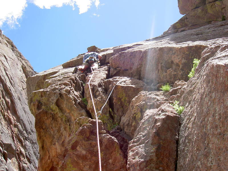 Leading the bottom portion of the route.