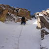 High on Dreamweaver 6/16/04.  Climber- Greg Jones, Photographer- John Bicknell