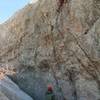 Troy belaying Cam on Topropes