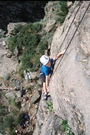 1st climb outdoors - age 10.