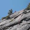 1st pitch of Billy Goat Arete.