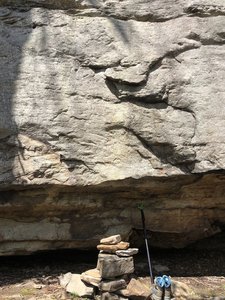 The start complete with rock stack