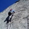 Foot stacking works on finger cracks, too.