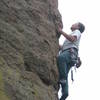 Dan Howell on the arete.