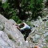 Brent Pohlmann pulling over the roof and onto the <br>
slab with the infamous runout...