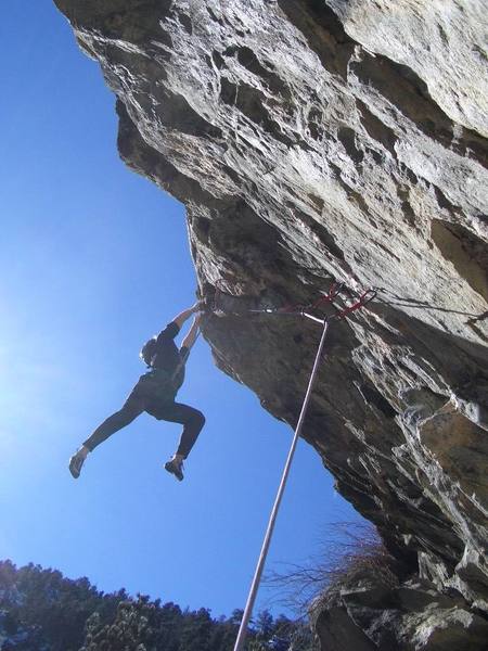 Dan Levison on the crux of HOD; photo by Mr. Greg Hill, aka 597.