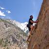 Climbing War Clamor 5.5 in Big Cottonwood Canyon