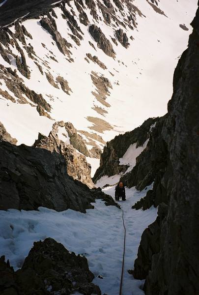 From the top of the couloir.