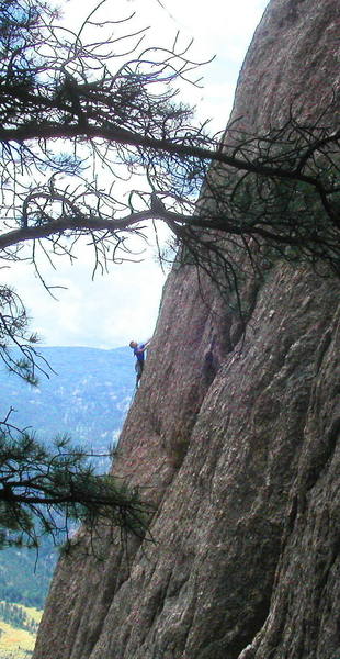 Christa Cline on Abbot Arete.  Photo by Jason Shatek.