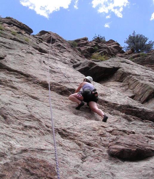 Nickie Kelly enjoying the slab moves on Skimbleshanks.