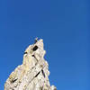 Mark Oveson on the summit of the Bishop's Scepter.