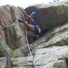 Marga Powell getting in position to turn the roof.