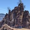 South Comb after the fire and the clearcut.  No closure signs are posted and logging appears to be done.  Watch for active logging shows and trucks moving on the road in.