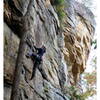 Ania on King Lichen Me (5.10a).