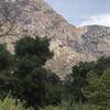 Eagle Peak Summit Area and Main Wall as seen from San Diego River Valley