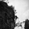 Wyatt doing something on Pinnacle Rock.