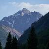 Pyramid Peak from Silver Queen Campground - a great area to check out the Northeast Ridge pre-climb! - late June, 2021.