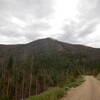 Hurd Creek Crag entire as seen from across the valley on Water Board Rd.