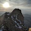 The Enclosure from just before the belly roll on a late summit day.