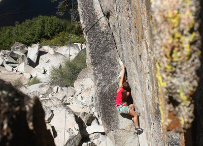 Top roping from some bolts we found