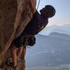 TR soloing in the crux.