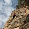 Sharp rock on the hands. Very featured. Lots of hands and feet. Almost vertical.