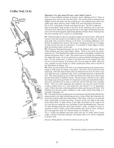 Climbing topo of Coffin Nail at Tahquitz. The latest and greatest version of this topo can always be found at https://bitbucket.org/ben-crowell/tahquitz