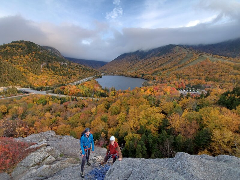 Callan and Jeff enjoying the peak fall foliage.